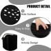 XUEGW 6 Pack Plastic Stools 16.9 Inch Black Nesting Stools Portable Backless Bar Stool Flexible Seating Chairs for Classroom Office Home