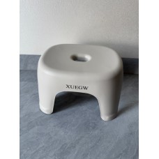 XUEGW Plastic Step Stool, Heavy-Duty ABS Bathroom Shower Stool, Non-Slip Bath Seat with Rubber Pads, 12.2x9.25x7.68 Inch