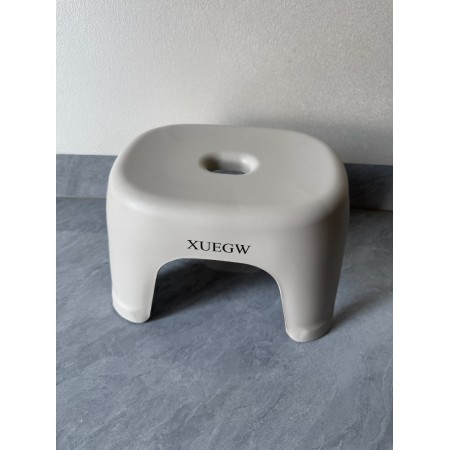 XUEGW Plastic Step Stool, Heavy-Duty ABS Bathroom Shower Stool, Non-Slip Bath Seat with Rubber Pads, 12.2x9.25x7.68 Inch