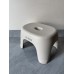 XUEGW Plastic Step Stool, Heavy-Duty ABS Bathroom Shower Stool, Non-Slip Bath Seat with Rubber Pads, 12.2x9.25x7.68 Inch